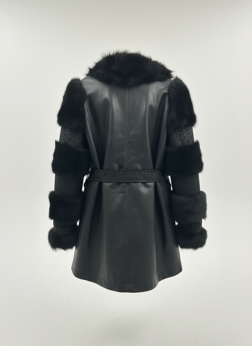 COSOS™ Black Fox Coat